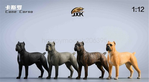 JXK Dog Scene Husky Cane Corso Rottweiler Bulldog Animal Decor Model 1:12 Scale - Picture 2 of 27