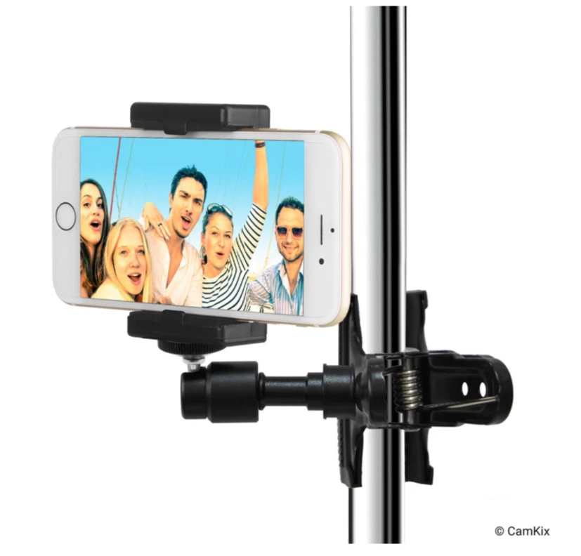 Универсальный держатель для телефона/камеры с гибкой изогнутой шеей и сильным зажимом - Изображение 2 из 4