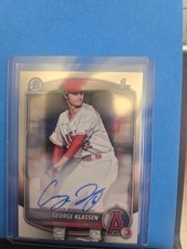 2025 Bowman - Chrome Prospect Autographs George Klassen #CPA-GK Refractor...