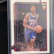 2025 Topps VJ Edgecombe Rookie Philadelphia 76ers #203 Basketball 2025-26 Season