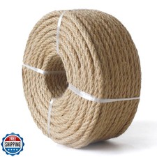MERIANE Nature Jute Twine, 5mm 164 Feet Jute Rope for Cat Scratching Post DIY