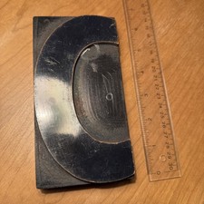 6" Vintage Letterpress wood type Letter C