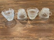 Vintage Glass Tea Cup Set of 4