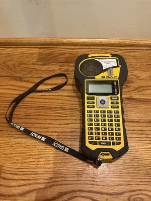 Brady BMP 21-PLUS Handheld Portable Label Printer Black Yellow. No case W/ Strap