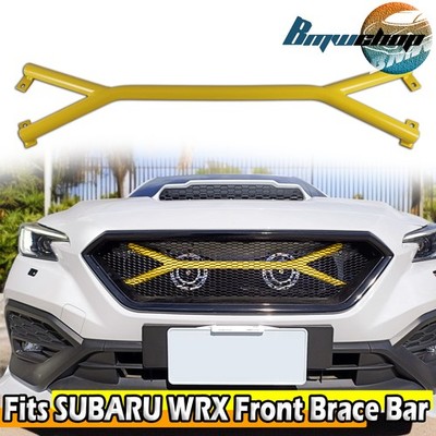 Fits 2022-2026 SUBARU WRX VB 5th 4D / 5D Aluminum Front Brace Bar Painted Yellow