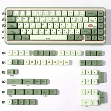 124 Keys PBT DYESUB Matcha Keycaps XDA Profile Fits 60 65 95 Cherry MX