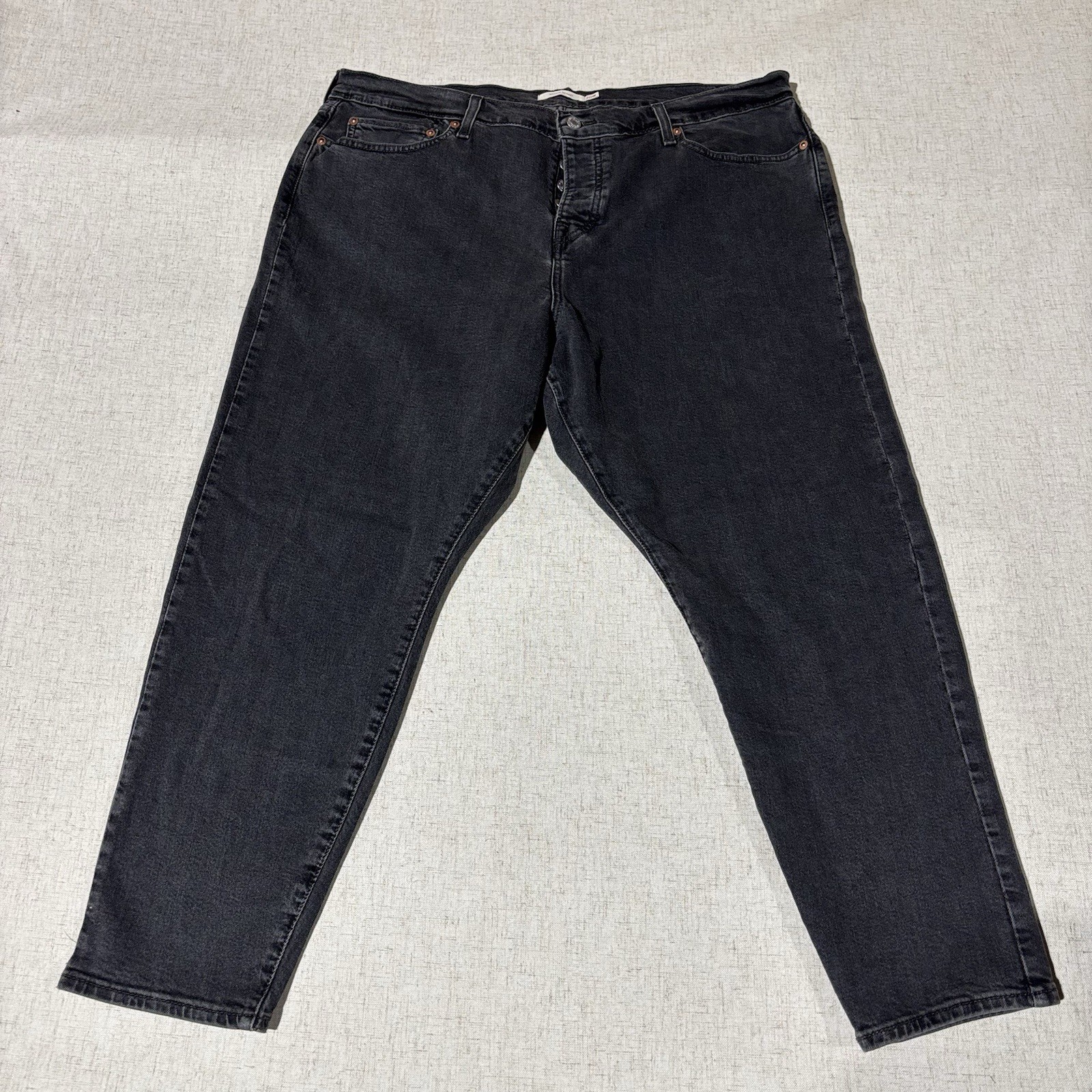 Levis Wedgie Skinny Jeans Women’s Size 20 W Button Fly Black Denim (40x27)