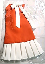TONNER Limited Edition ELLOWYNE  HARAJUKU ORANGE & WHITE DRESS NEW(Q71)