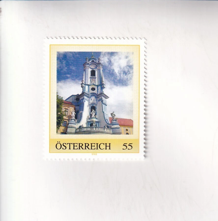 BRIEFMARKE PM Österreich WACHAU - DÜRNSTEIN Kirche Postfrisch - Bild 1 von 1