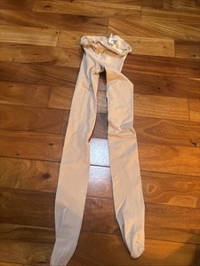 Capezio Light Beige Tights Size S/M Girls Dance Tights with cut out