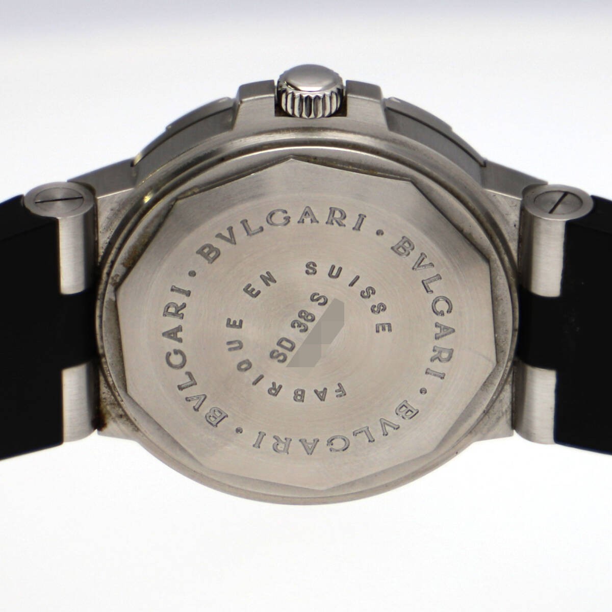 BVLGARI SD38S Automatic Men's Watch Stainless Steel – Working