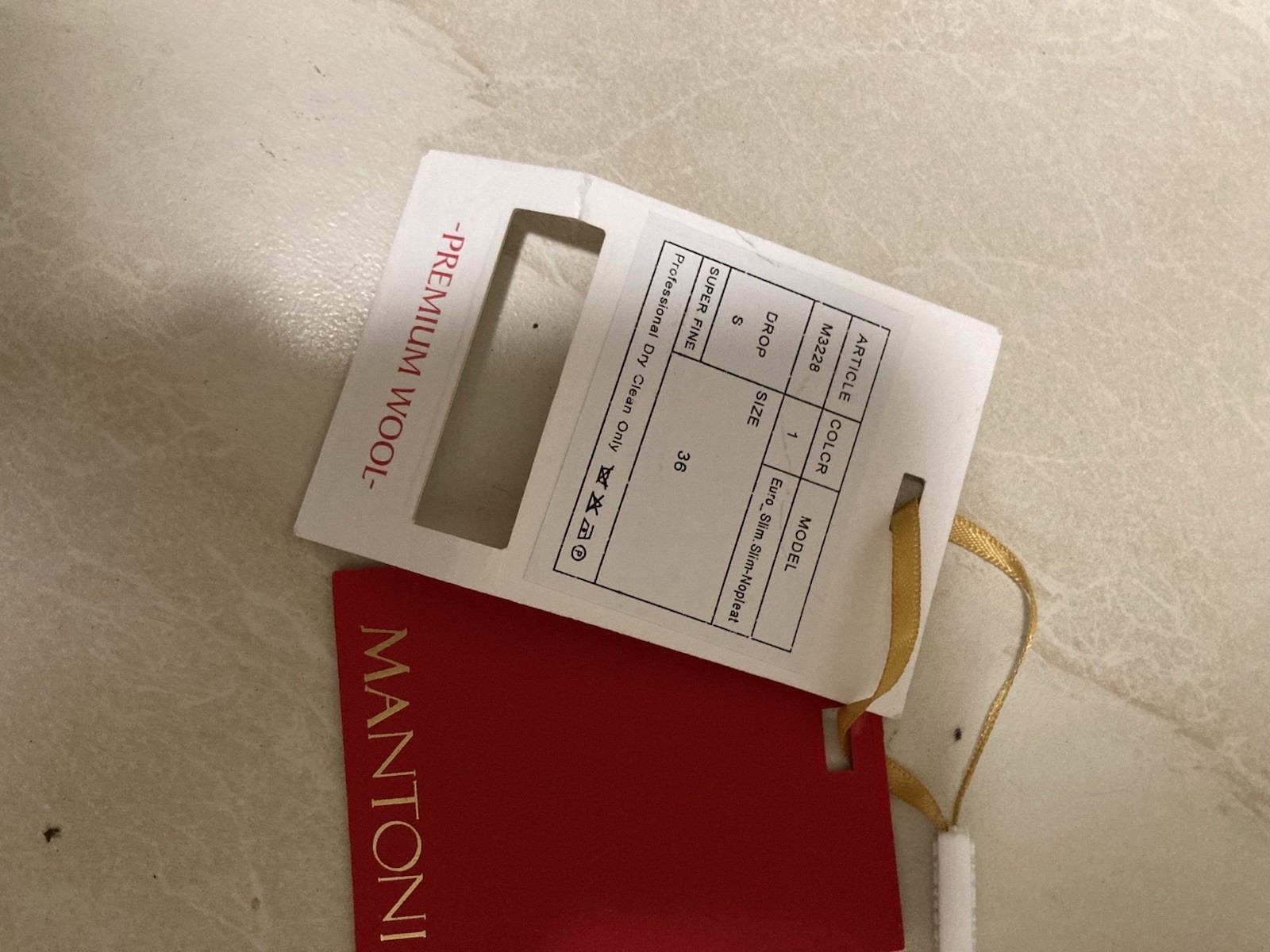 MANTONI 100% Wool 2-Button Solid Dark Navy Men's … - image 11