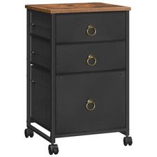 3-Drawer Mobile File Cabinet, Vertical Filing Cabinet, Under Desk Storage Dra...