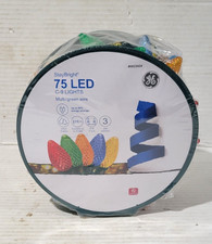 GE Staybright 75 LED C9 Multi-Colored Lights Green Wire Christmas/Party/Wedding