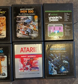 Atari 2600 Games Lot Of 10 Games Tested & Working Fast Shipping