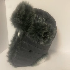 Gray Faux Fur Trapper Hat Men/Women Insulated Warm Winter Aviator Bomber Dekko