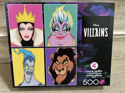 Disney Villains 4 Pack - 500 Piece Puzzles by Ceaco ~ COMPLETE | eBay