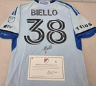 CF Montreal ALESSANDRO BIELLO Signed Match Used Soccer Jersey 2024 Season SKY