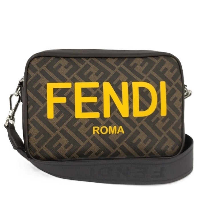 バッグ FENDI CAMERA CASE MEDIUM Fendi Diagonal Camera Case Fabric Blue | Fendi