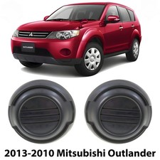 Front Fog Lights Cover Primed Left Right Side For 10-13 Mitsubishi Outlander Front Fog Lights Cover Primed Left Right Side For 10-13 Mitsubishi Outlander