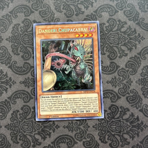 Yugioh! Danger! Chupacabra! MP19-EN138 Secret Rare 1st Edition - Picture 1 of 2