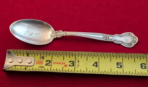 Gorham STERLING CHANTILLY Teaspoon Mono N, Engraved 1911