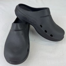 Oofos OOcloog Shoes Black Men's Sz 6 Women  s Sz 8 Recovery Comfort Clogs Foam