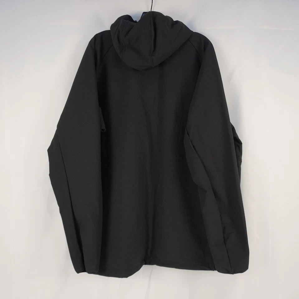 Adidas Terrex Xperior Softshell Fleece Hooded Jacket In Black - Men's Size 2XL - Image 2 of 4