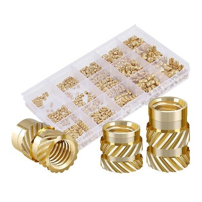 2X(350-Teiliges Innengewinde-Sortiment-Set, Messing-Wärmeset-Einsatz K4T7)6292