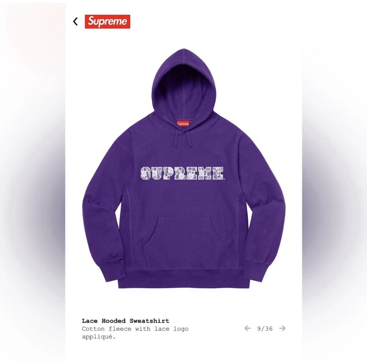 Sweat à capuche Supreme
