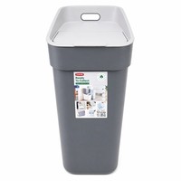 Curver Ready To Collect 30L Recycling Bin Grey Lift Top Kitchen Waste