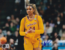 KIKI IRIAFEN signed (USC TROJANS) WNBA basketball 8x10 photo BECKETT BY085499