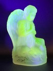 Boyd's Crystal Art Glass ANGEL #22/2 CIDER SATIN 11-24-10 Glows Praying 4-1/4" — photo 1