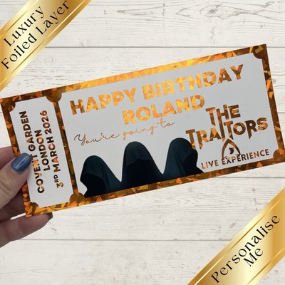 Traitors Experience - individuell - personalisiertes Mitbringsel - Geschenk Erlebnistag