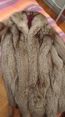Vintage Mattioli Modena Silver Fox Fur Size 46 