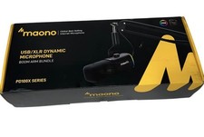Maono XLR USB Gaming Podcast Microphone Kit Dynamic PC Streaming PD 100x New