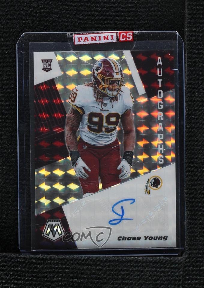 2020 Panini Mosaic Rookie Auto Mosaic Chase Young #RA2 Auto RC
