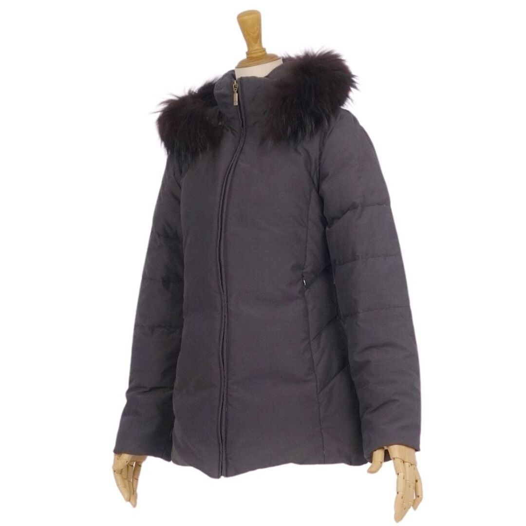 Moncler Blue Tag Down Jacket Raccoon Fur Zip Up Outerwear Womens 0 Used MOLO-0 thumbnail 5
