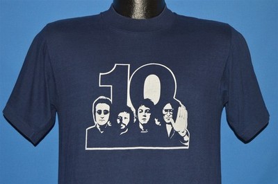 vintage 70s THE BEATLES 10 YEAR ANNIVERSARY PAUL JOHN RINGO GEORGE t-shirt M