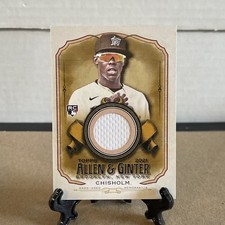 Jazz Chisholm 2021 Topps Allen & Ginter Jersey Patch Relic Rookie Card #AGA-JC