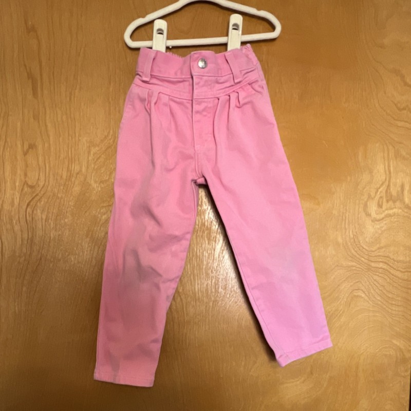 Vintage 80’s-Y2K Arizona Jean Company Girls Pink Regular Denim Pants Size 4 