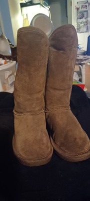 Bear paw Lydia II Tall Boots Size 11, Ties In Back, Suede, Pull On, Winter Boots