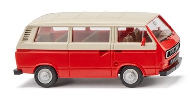 Wiking 029202 VW T3 Bus - rot/hellelfenbein 1:87 NEU OVP-- Neuheit Lesen