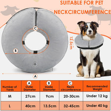 Collare Elisabettiano Per Cani E Gatti - Cono Protettivo Regolabile Per Cuccioli - Foto 7