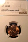 1958  Lincoln Cent NGC MS65 RD
