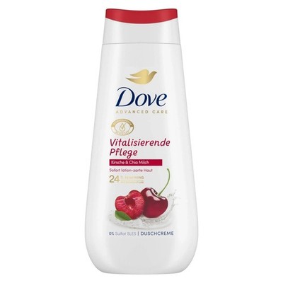 18,50 /L - 12x DOVE Duschcreme Vitalisierende Pflege Kirsche & Chia-Milch 225ml
