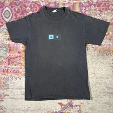 Fourstar Skate T Shirt Size Small Black Vtg