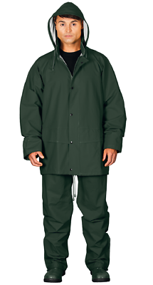 Jacke Regenbekleidung 6xl PU Regenanzug Regenbekleidung Grün M