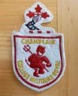 Vintage Varsity Style French Patch CHAMPLAIN Royal Military College Red Devil