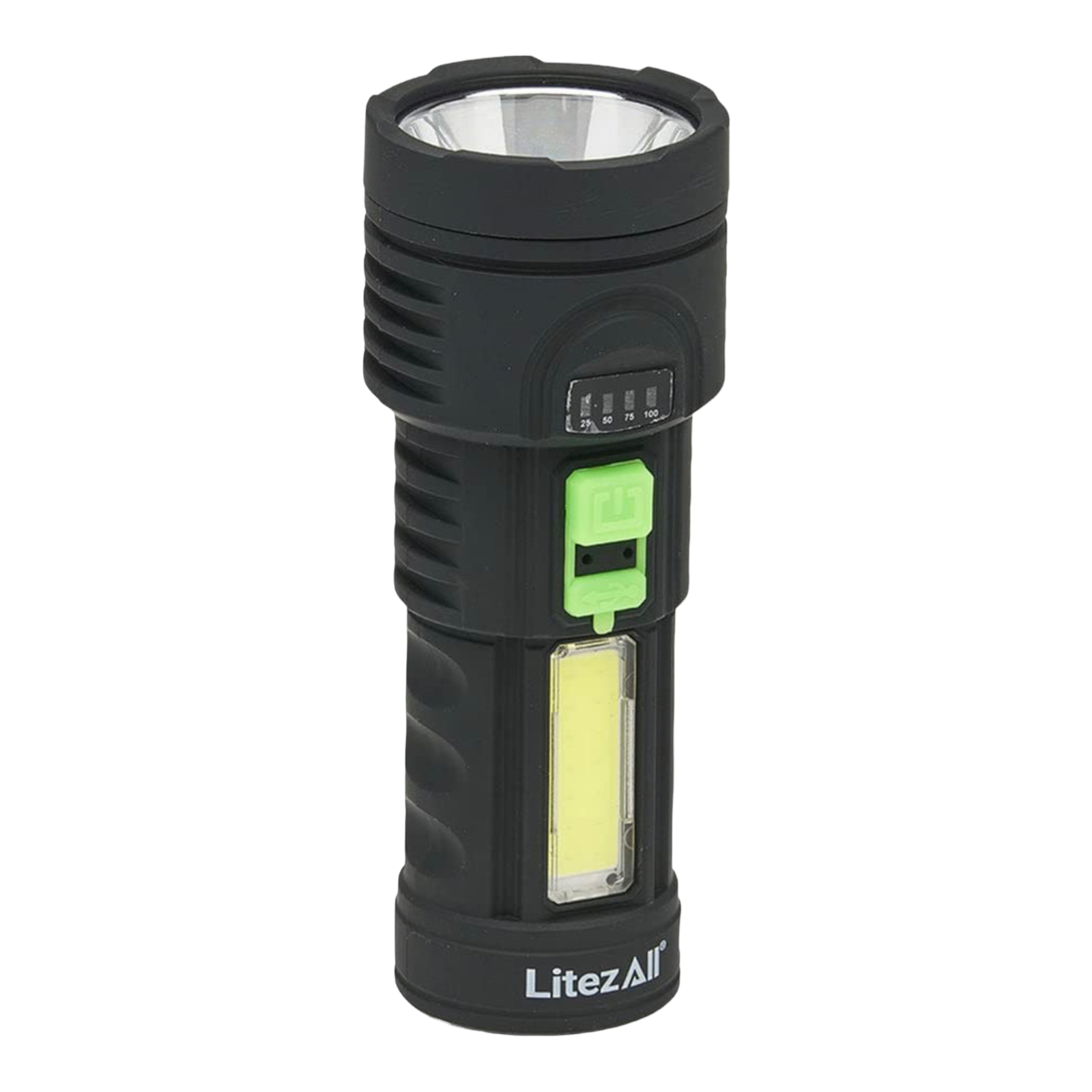 Litez All Rechargeable 4 Mode Tactical Grade Hybrid Flashlight 120 Max